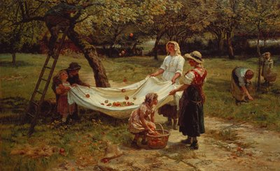 Os coletores da Apple, 1880 de Frederick Morgan